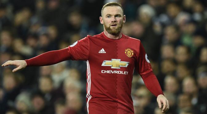Wayne Rooney, penyerang Manchester United (MU). (AFP/Oli Scarff)