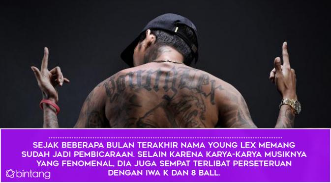 Kata-kata Kotor Young Lex Keluar di Atas Panggung (Desain: Nurman Abdul Hakim/Bintang.com)