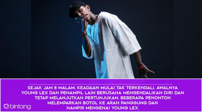 Kata-kata Kotor Young Lex Keluar di Atas Panggung (Desain: Nurman Abdul Hakim/Bintang.com)