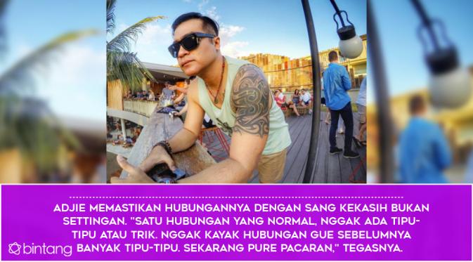 Bukan Settingan, Adjie Pengestu Kembali Kepincut Wanita Muda. (Foto: Instagram/@adjiepangestu, Desain: Nurman Abdul Hakim/Bintang.com)