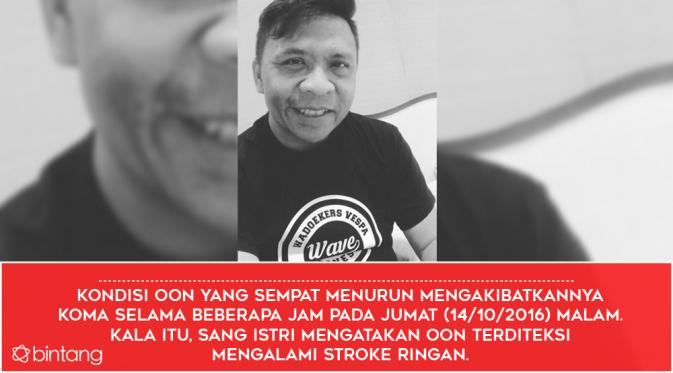 Semangat Oon Project Pop untuk Sembuh Pasca Lewati Masa Kritis. (Desain: Nurman Abdul Hakim/Bintang.com)