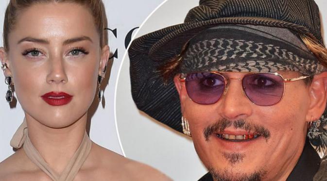 Kian memanas permasalahan antara Johnny Depp dan Amber Heard, yang mengurusi proses cerainya dengan mempertahankan ego masing-masing. (doc.mirror.co.uk)