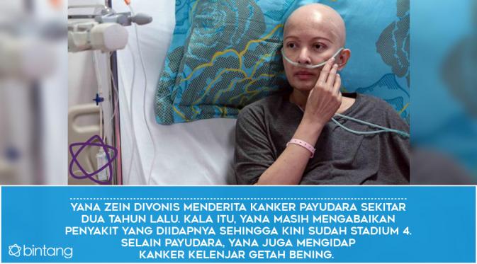 Yana Zein, Kisah Perjuangan Penderita Kanker dan Orangtua Tunggal. (Desain: Nurman Abdul Hakim/Bintang.com)
