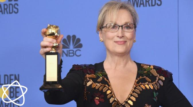 Meryl Streep menyampaikan pidato Anti Trump di Golden Globes 2017. (AFP/Bintang.com)