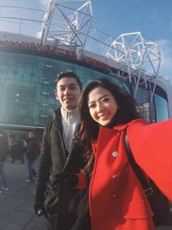 Samuel Zylgwyn dan Franda di Old Trafford, London, Inggris (Instagram/@frandaaa87)