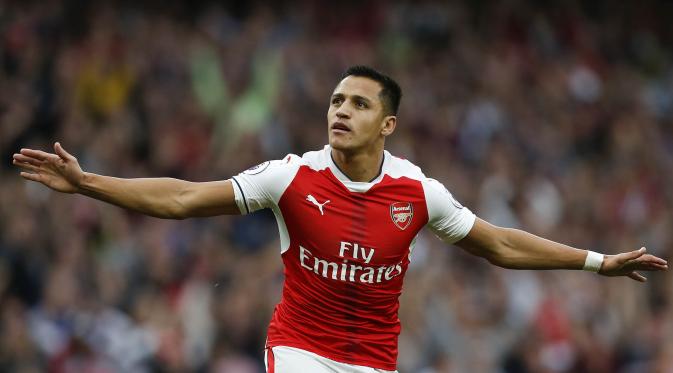 Penyerang Arsenal, Alexis Sanchez. (AFP/Ian Kington)