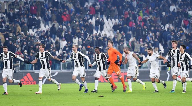 Juventus merupakan spesialis kemenangan 1-0 di Italia. (EPA/Alessandro Di Marco)