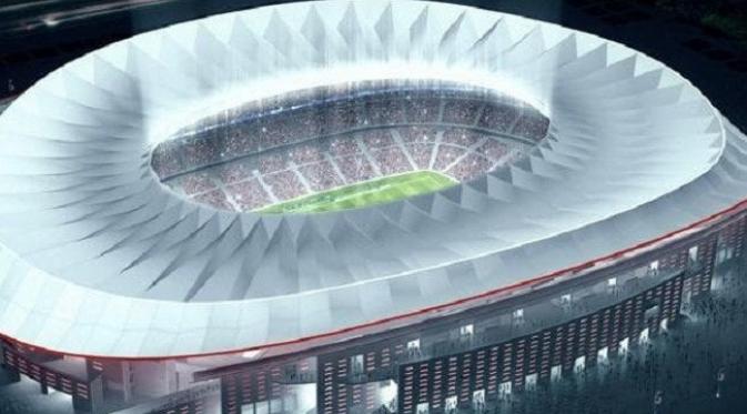Stadion baru kebanggaan Atletico Madrid. (Telegraph)