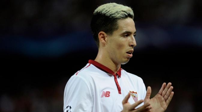 Samir Nasri merupakan salah satu rekrutan sukses Sevilla musim ini. (AFP/Cristina Quicler)