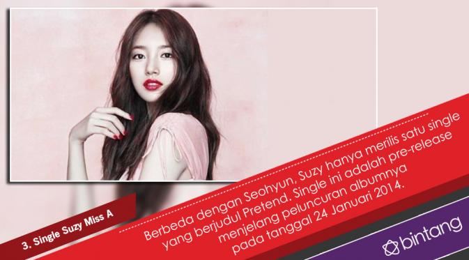 Suzy Miss A dan Seohyun SNSD merilis lagu di waktu yang bersamaan. (Desain: Nurman Abdul Hakim/Bintang.com)