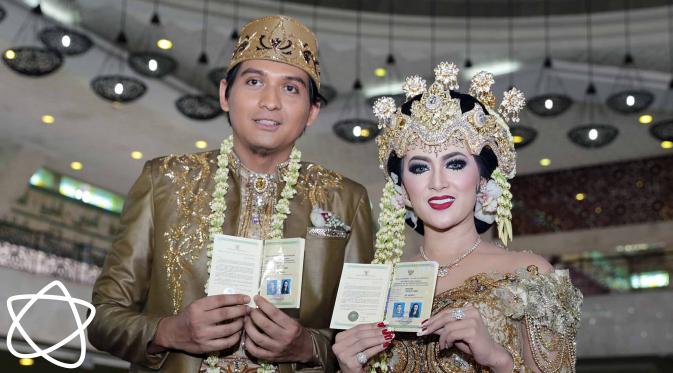 Pernikahan Lucky Hakim - Tiara Dewi (Deki Prayoga/bintang.com)