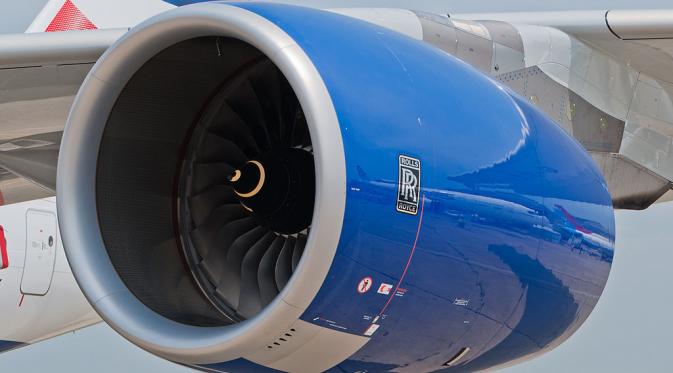 Ilustrasi mesin Rolls-Royce di pesawat Airbus (Wikipedia)