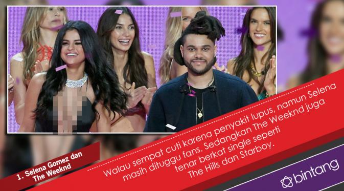 Baru-baru ini The Weeknd dan Selena Gomez dikabarkan menjalin hubungan asmara. (Desain: Nurman Abdul Hakim/Bintang.com)