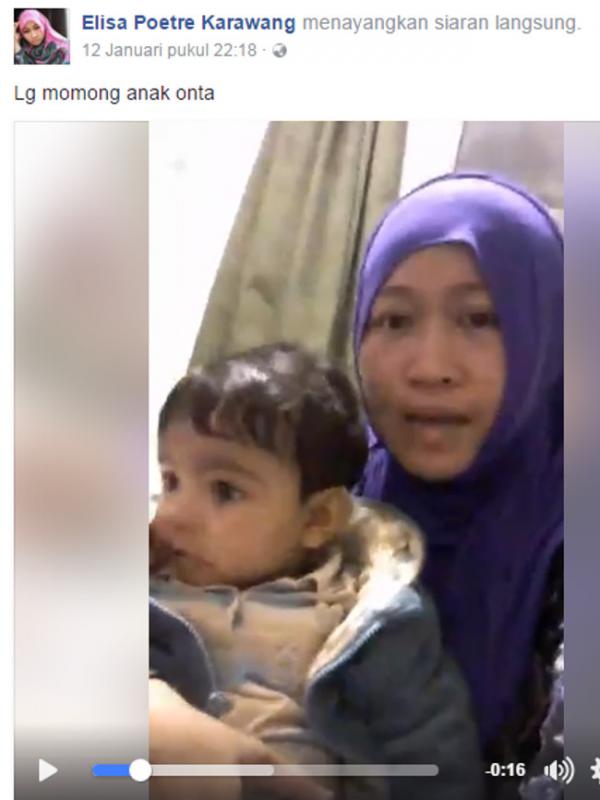 Apakah Elisa Poetre Karawang, TKI Oman ini di siksa karena memposting video ini? (via: Facebook/Elisa Poerte Karawang).