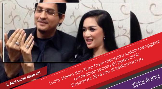 Berhembus Kabar Settingan, Lucky Hakim - Tiara Dewi Menikah. (Foto: Instagram/tiaradewireal, Desain: Nurman Abdul Hakim/Bintang.com)