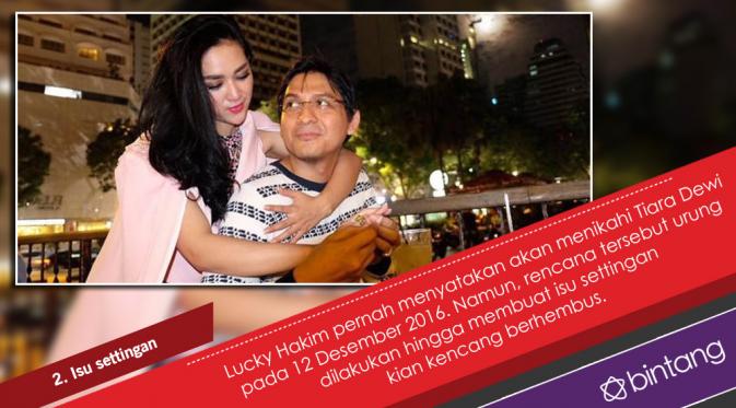Berhembus Kabar Settingan, Lucky Hakim - Tiara Dewi Menikah. (Foto: Istimewa, Desain: Nurman Abdul Hakim/Bintang.com)