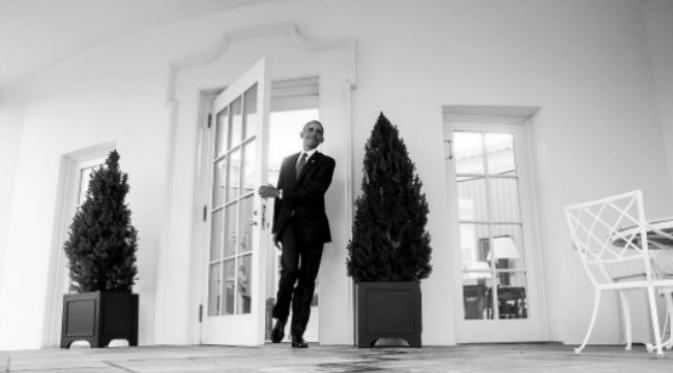 Momen-momen terakhir Barack Obama meninggalkan Gedung Putih. (Sumber Instagram/@petesouza)