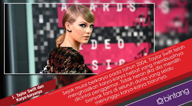 Taylor Swift tidak mau karya-karyanya dinikmati secara gratis. (Desain: Nurman Abdul Hakim/Bintang.com)