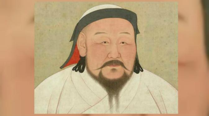 Kublai Khan, panglima besar Mongolia di masa Dinasti Yuan. 