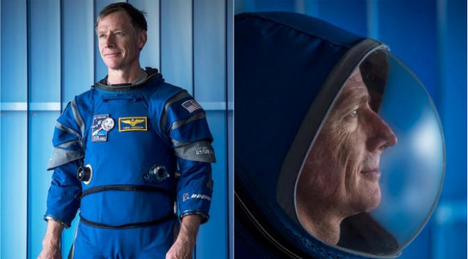 Perusahaan dirgantara Boeing memamerkan rancangan teranyar pakaian astronot ISS di masa depan. (Sumber Boeing)