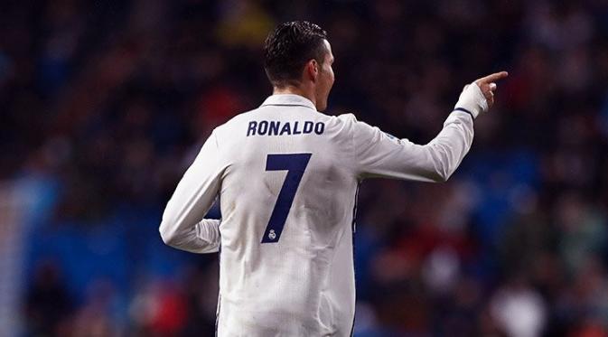 Cristiano Ronaldo menjadi aktor kemenangan Real Madrid atas Real Sociedad. (Twitter/Real Madrid)