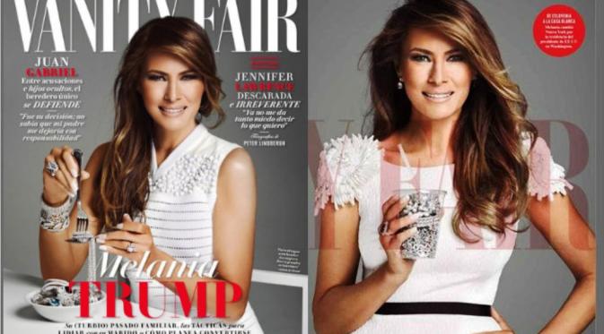 Pose Melania Trump di sampul majalah Vanity Fair Meksiko (Vanity Vair)
