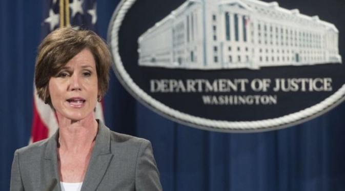 Sally Yates, Jaksa Agung AS Menentang Larangan Imigran Kebijakan Trump (AFP)