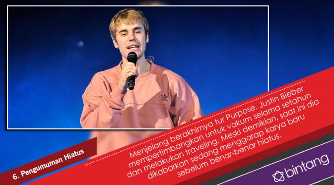 Justin Bieber baru-baru ini dikabarkan akan vakum selama setahun dari dunia musik. (Desain: Nurman Abdul Hakim/Bintang.com)