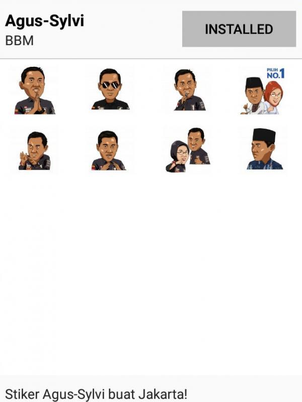 Sticker BBM Pilkada. (BBM)