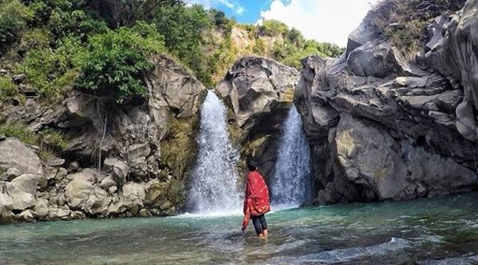 Air Terjun Selendang Dewi, Sembalun, Lombok, Nusa Tenggara Barat. (adammirzaahmad/Instagram)