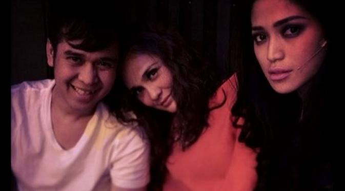 Olga Syahputra bersama Luna Maya dan Jessica Iskandar (Instagram/@olgasyahputra89)