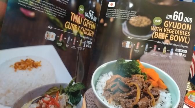 Sajikan kuliner nusantara dalam menu "Santan", restoran udara AirAsia manjakan penumpangnya.