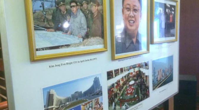 Foto mantan Pemimpin Korut Kim Jong Il (Andreas Gerry Tuwo)