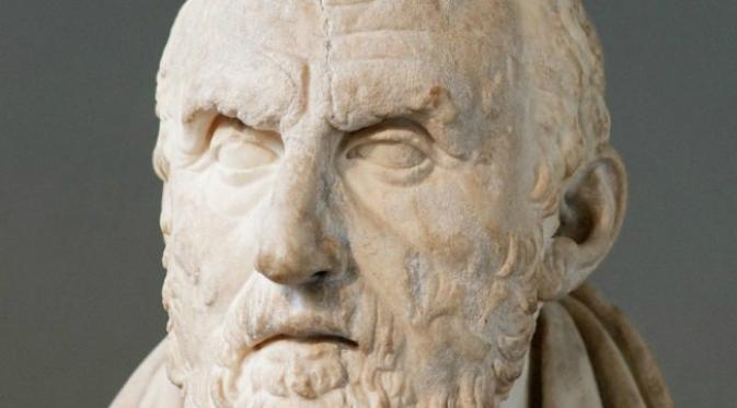 Chrysippus. Ada cara-cara aneh memilih kematian pada masa Yunani Kuno, bahkan oleh orang-orang tersohor dan pandai pada masanya. (Marie-Lan Nguyen)