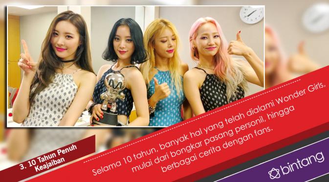 Draw Me menjadi single terakhir Wonder Girls, setelah 10 tahun berkecimpung di dunia musik. (Desain: Nurman Abdul Hakim/Bintang.com)