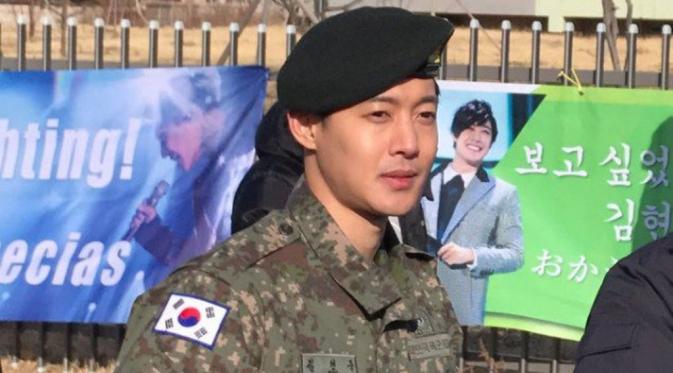 Kim Hyun Joong selepas wajib militer [foto: Allkpop]