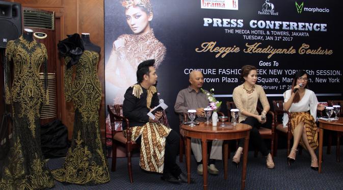 Meggie Hadiyanto membawa inspirasi budaya Wayang dalam rancangan dan siap Melenggang ke New York Couture Fashion Week