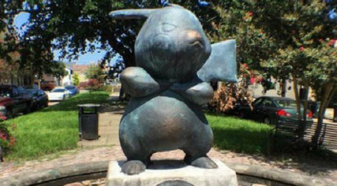 Patung Pokemon di New Orleans (AP)
