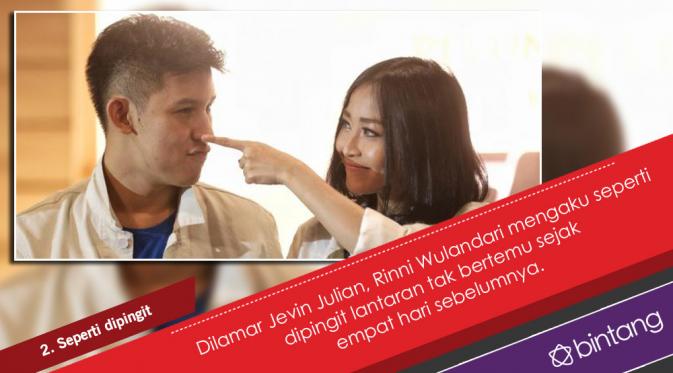 5 Fakta Seputar Lamaran Rinni Wulandari dan Jevin Julian. (Desain: Nurman Abdul Hakim/Bintang.com)