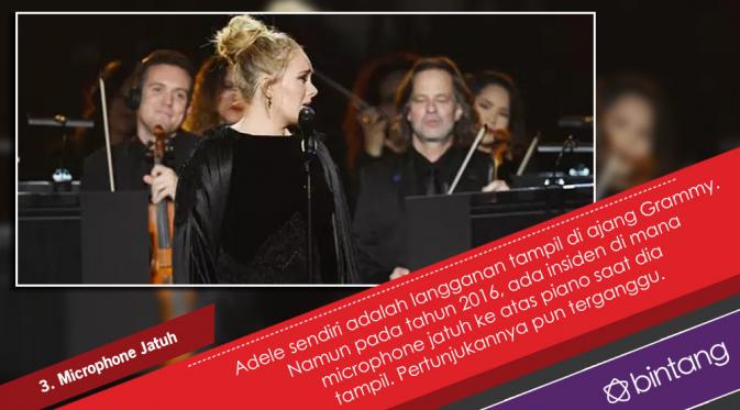 Adele kembali bernasib sial di Grammy Awards 2017. (Desain: Nurman Abdul Hakim/Bintang.com)