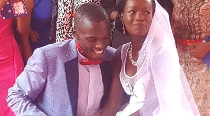 Pasangan asal Kenya, Wilson dan Ann Mutura saat dihadiahi pesta pernikahan mewah. (Aaltonen Jumba)