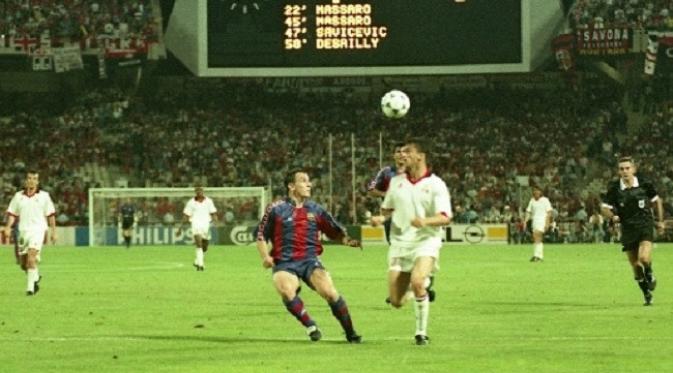 Barcelona dipermalukan AC Milan pada final Liga Champions 1993-1994. (Perarnau Magazine)