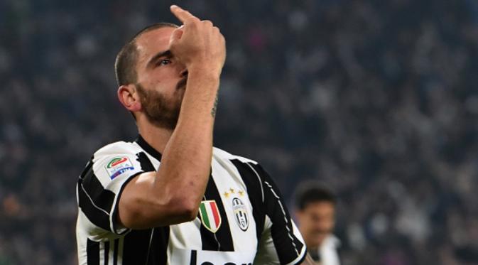 Bek Juventus asal Italia, Leonardo Bonucci. (AFP/Giuseppe Cacace)