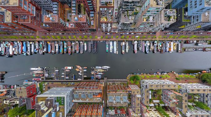 Amsterdam, Belanda. (AirPano)