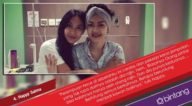 Haru Biru Dukungan Selebriti untuk Julia Perez Lawan Kanker. (Foto: Instagram, Digital Imaging: Nurman Abdul Hakim/Bintang.com)