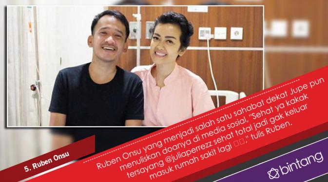 Haru Biru Dukungan Selebriti untuk Julia Perez Lawan Kanker. (Foto: Instagram, Digital Imaging: Nurman Abdul Hakim/Bintang.com)