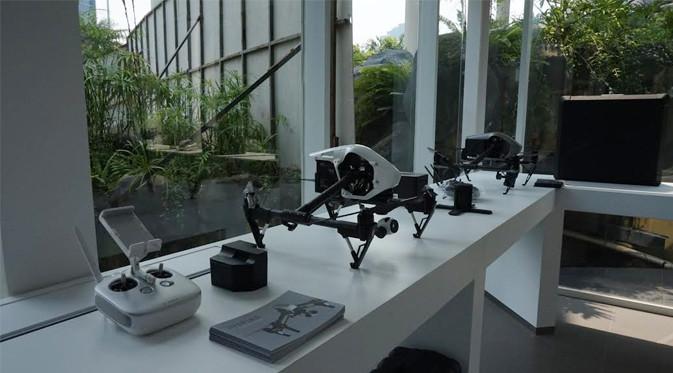 Toko drone DJi terbesar di Asia Tenggara dibuka di Mall Alam Sutera, Tangerang Selatan. Liputan6.com/Agustin Setio Wardani