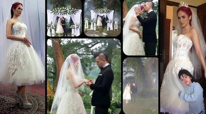 Foto pernikahan Ahmad Dhani dan Mulan Jameela. (istimewa)