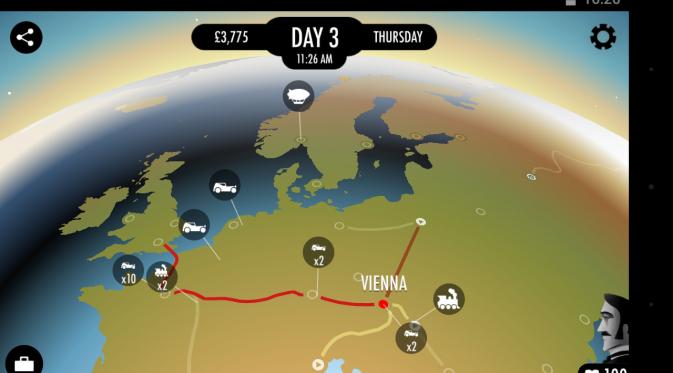Aplikasi Eighty days, yuk rencanakan perjalanan ke sejumlah kota sekaligus di Eropa! (play.google.com)