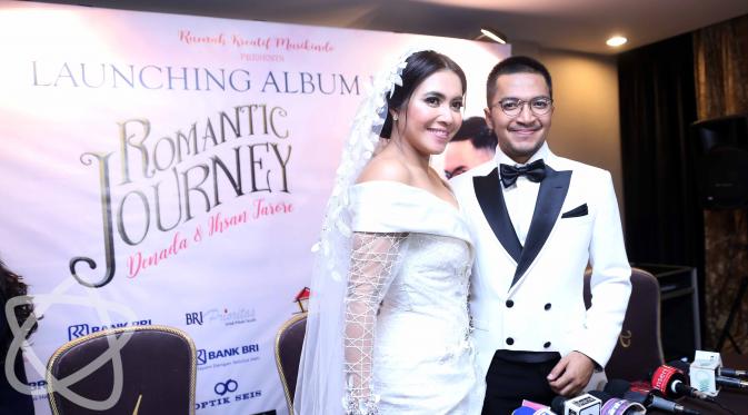 Ihsan Tarore - Denada launching album Romantic Journey (Nurwahyunan/bintang.com)